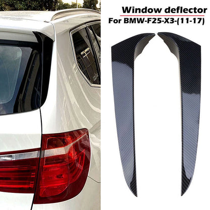 Carbon Fiber Rear Window Spoiler Trim Cover for BMW X3 F25 (2011-2017)