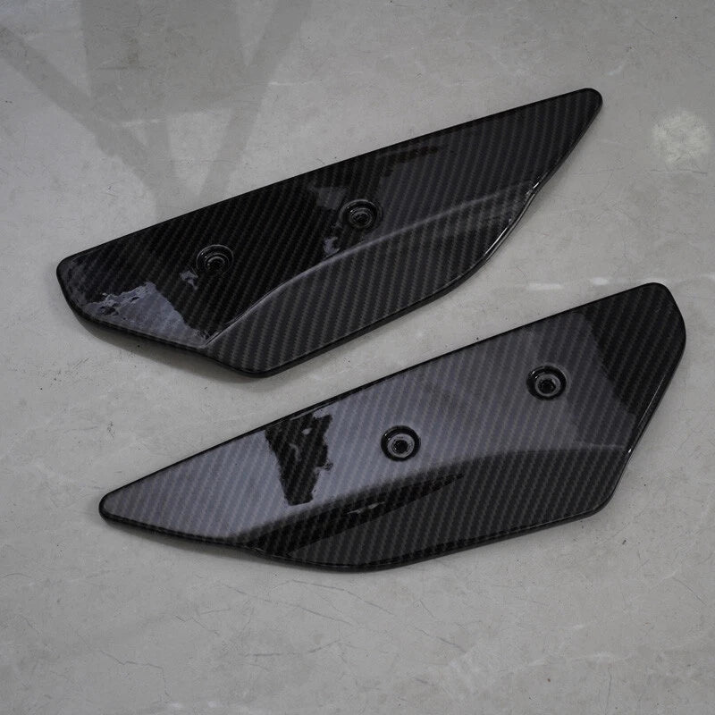 2 x Carbon Black Rear High Wing Spoiler Side Winglets for Corvette C8 (2020-2024)