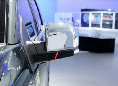 Chrome Rearview Mirror Cup Decoration Cover Trim for Ford F-150 (2015-2019) 2 x pcs