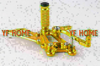 Gold Motorcycle Rearsets Footrest Pegs for Honda CBR 600RR (2007-2014)