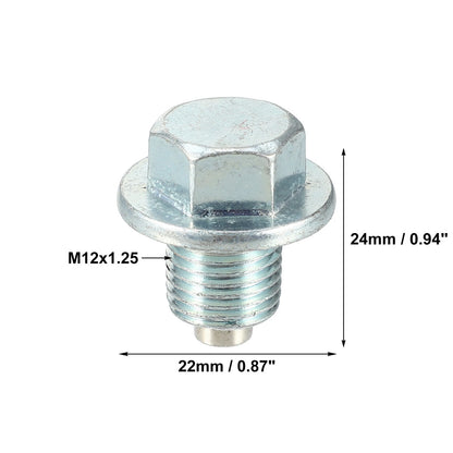 M12x1.25 Oil Drain Plug Set with Washer for Toyota