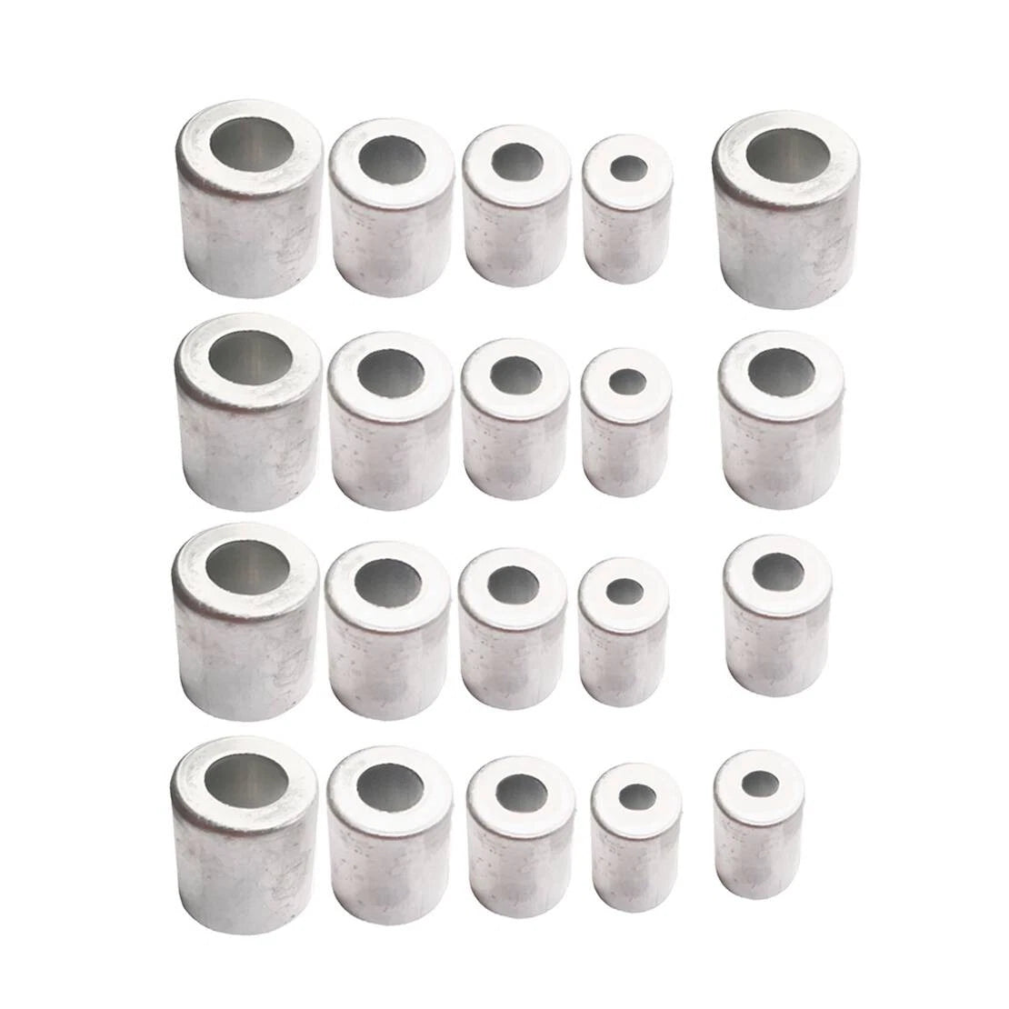 20 x AC Fittings Beadlock Crimp Ferrules for Reduced Barrier Hose 3-7