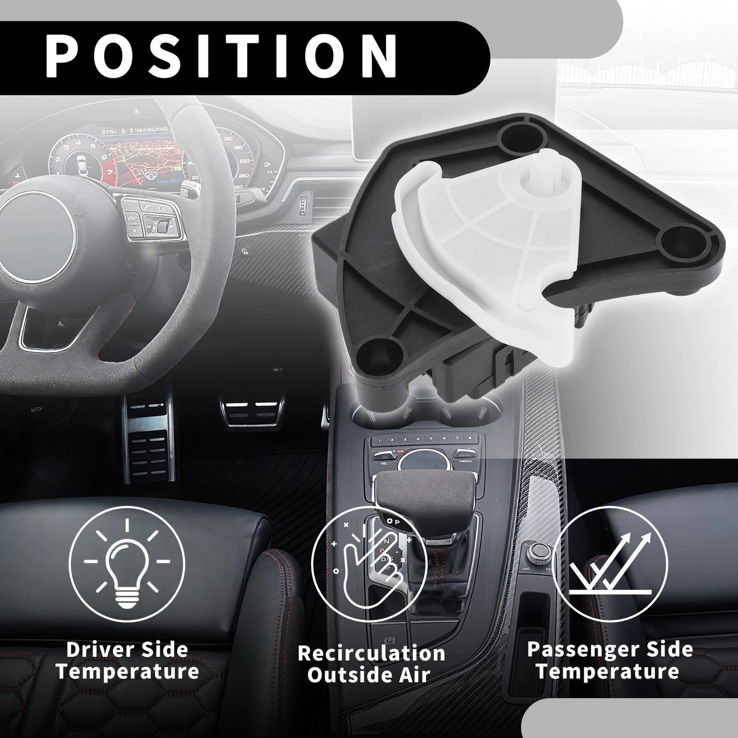 HVAC Heater Blend Door Actuator for Chevrolet Express (2003-2021)