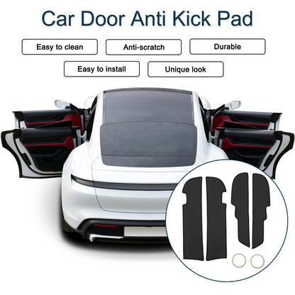 Car Door Anti Kick Pad Sticker Protector for Toyota Prado (2014) - Black