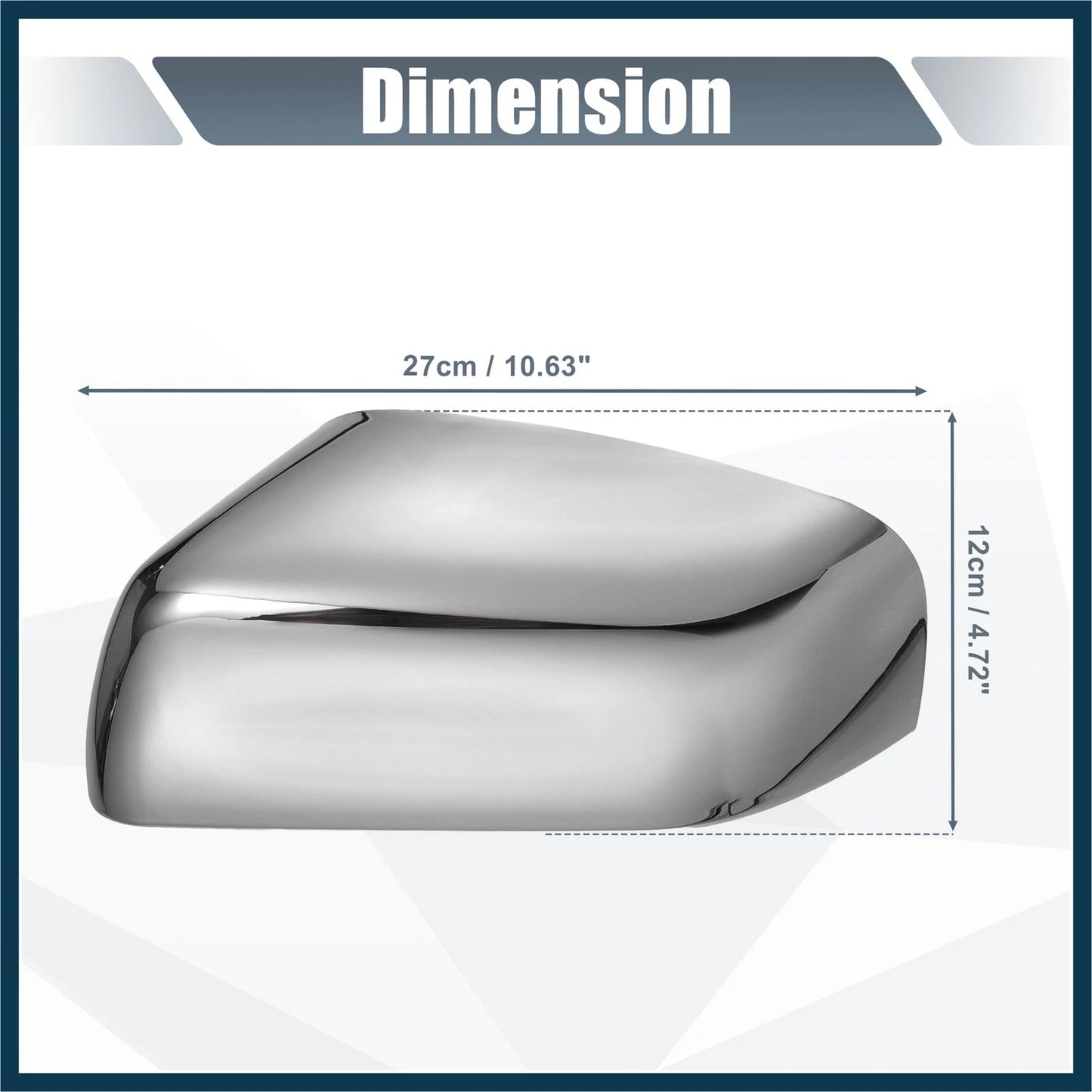 Left Mirror Cover Cap Chrome Plated for Land Rover Discovery Sport (2005-2016)