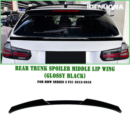 Gloss Black Boot Spoiler Lip for BMW 3 Series F31 (2013-2019)