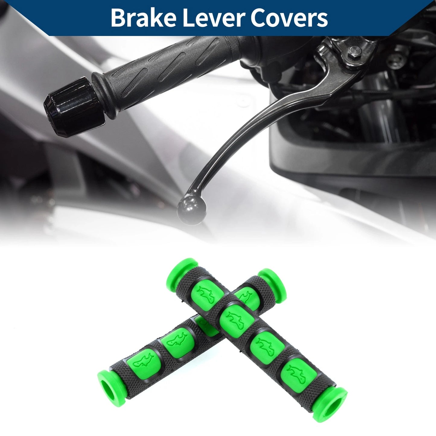 3/8" 10mm Brake Lever Cover Green for Motorcycle