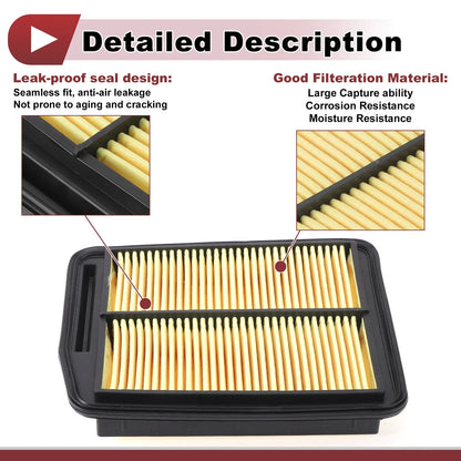 Engine Air Filter for Ford F-250 Super Duty 6.2L (2017-2019) 1 x Piece