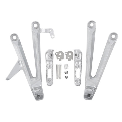 3 x Footrests Footpegs Bracket Set for Honda CBR1000RR (2004 - 2007)