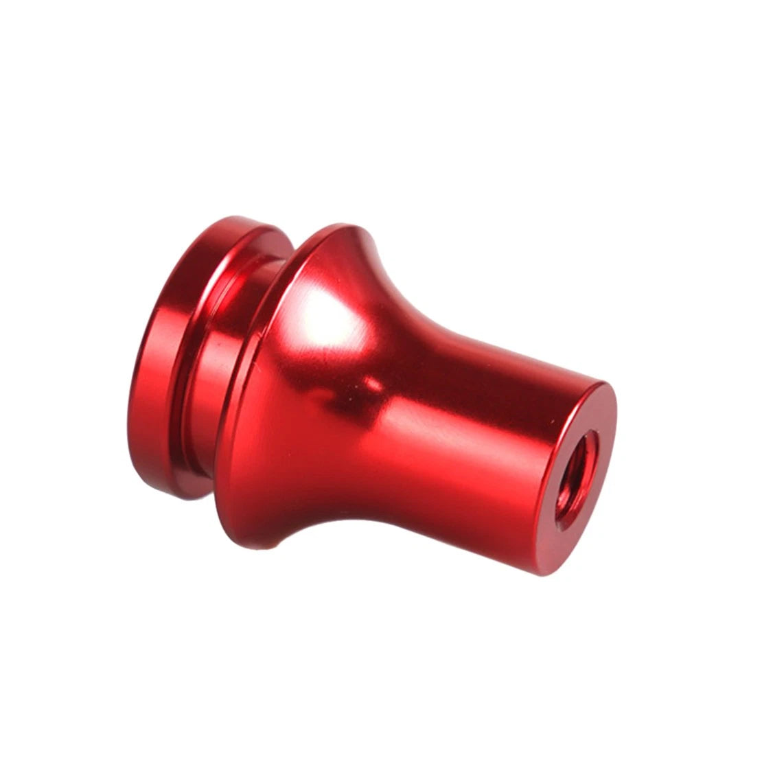Red Aluminum Manual Gear Shift Knob Boot Retainer Adapter for Car (M12x1.25)