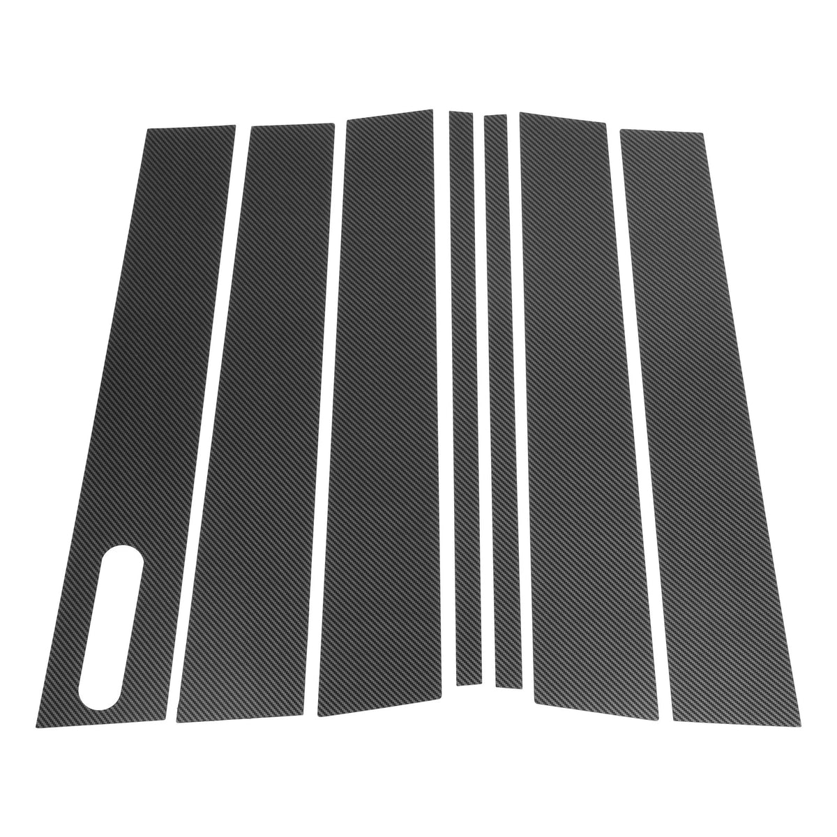 7 Pcs Door Pillar Window Trim for Ford Explorer (2002-2010) Carbon Fiber Black