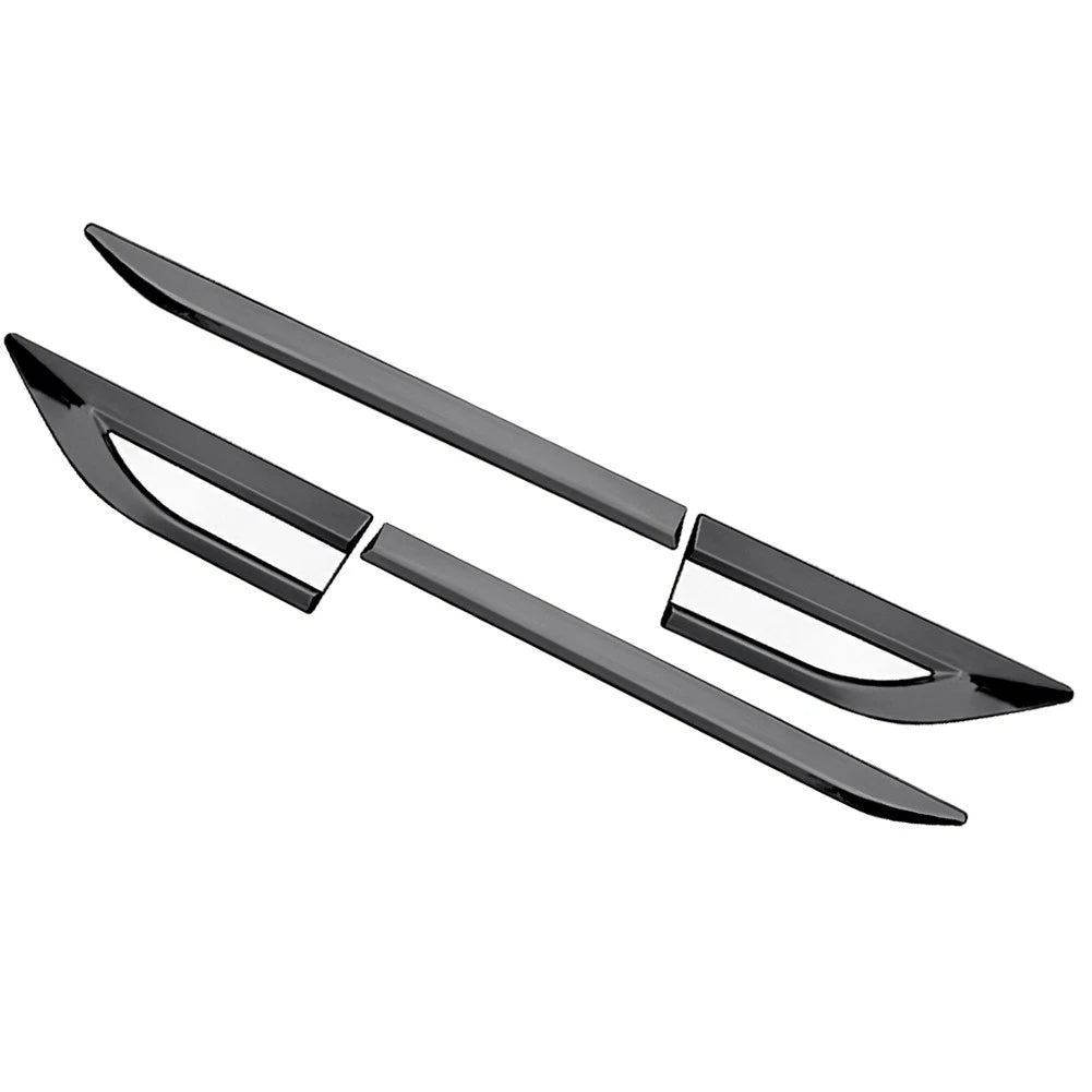 Stainless Steel Front Door Side Fender Emblem Cover Trim for Universal Car