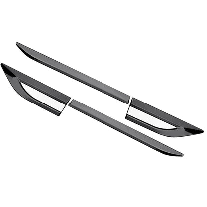 Stainless Steel Front Door Side Fender Emblem Cover Trim for Universal Car