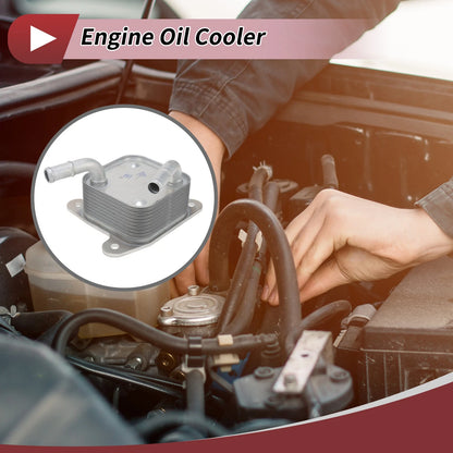 Engine Oil Cooler for Car (1 Pcs) - Compatible with Make & Model