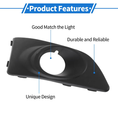 Front Right Fog Light Grill for Chevrolet Aveo (2011-2014) Black 1 x Piece