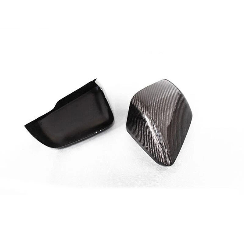Carbon Fiber Rearview Wing Mirror Cover Trim Fit For Ford Mustang 2015-2018