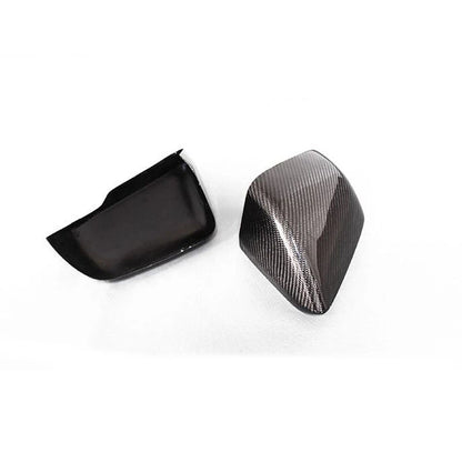 Carbon Fiber Rearview Wing Mirror Cover Trim Fit For Ford Mustang 2015-2018