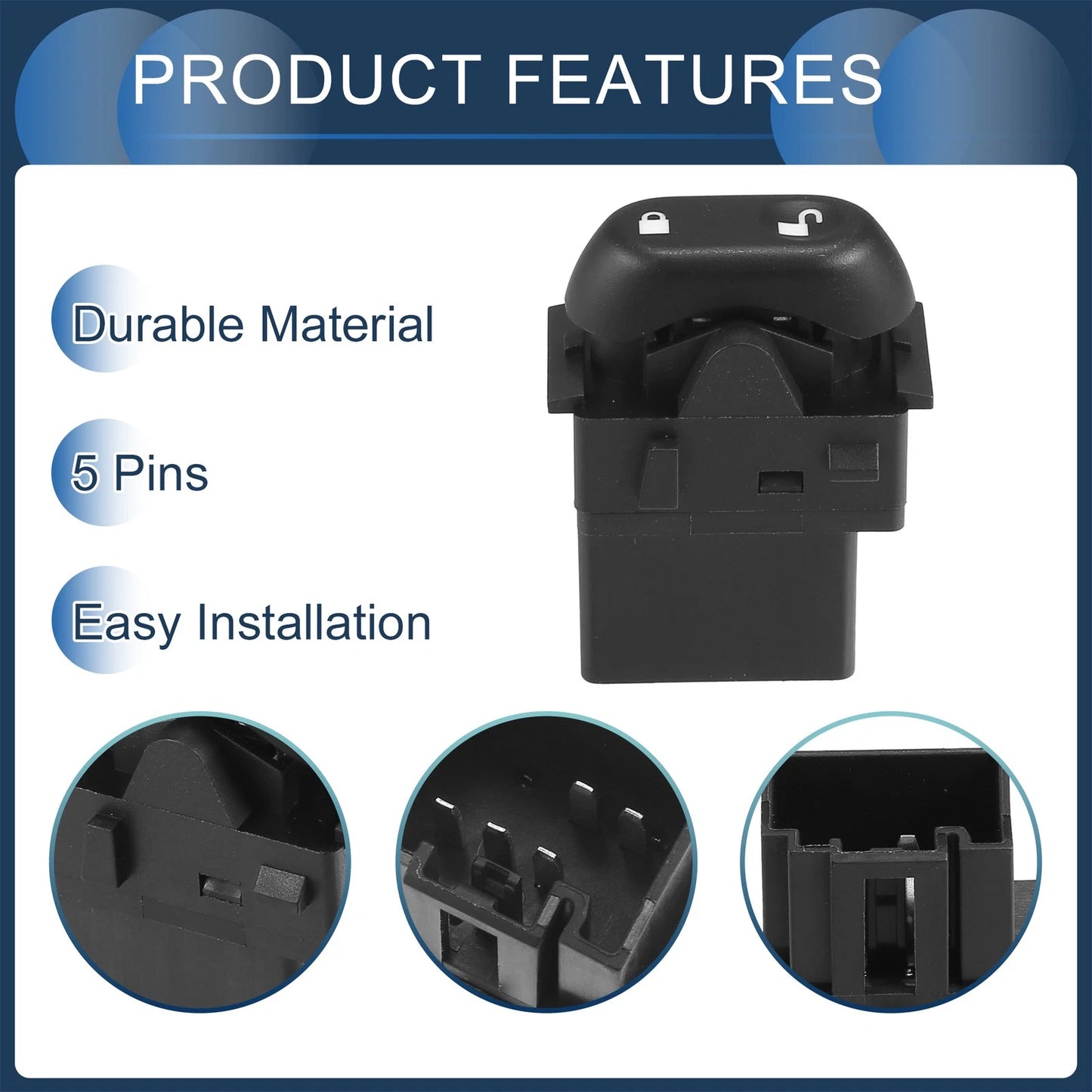 Front Left Door Lock Switch for Lincoln Mark LT (2006-2008)