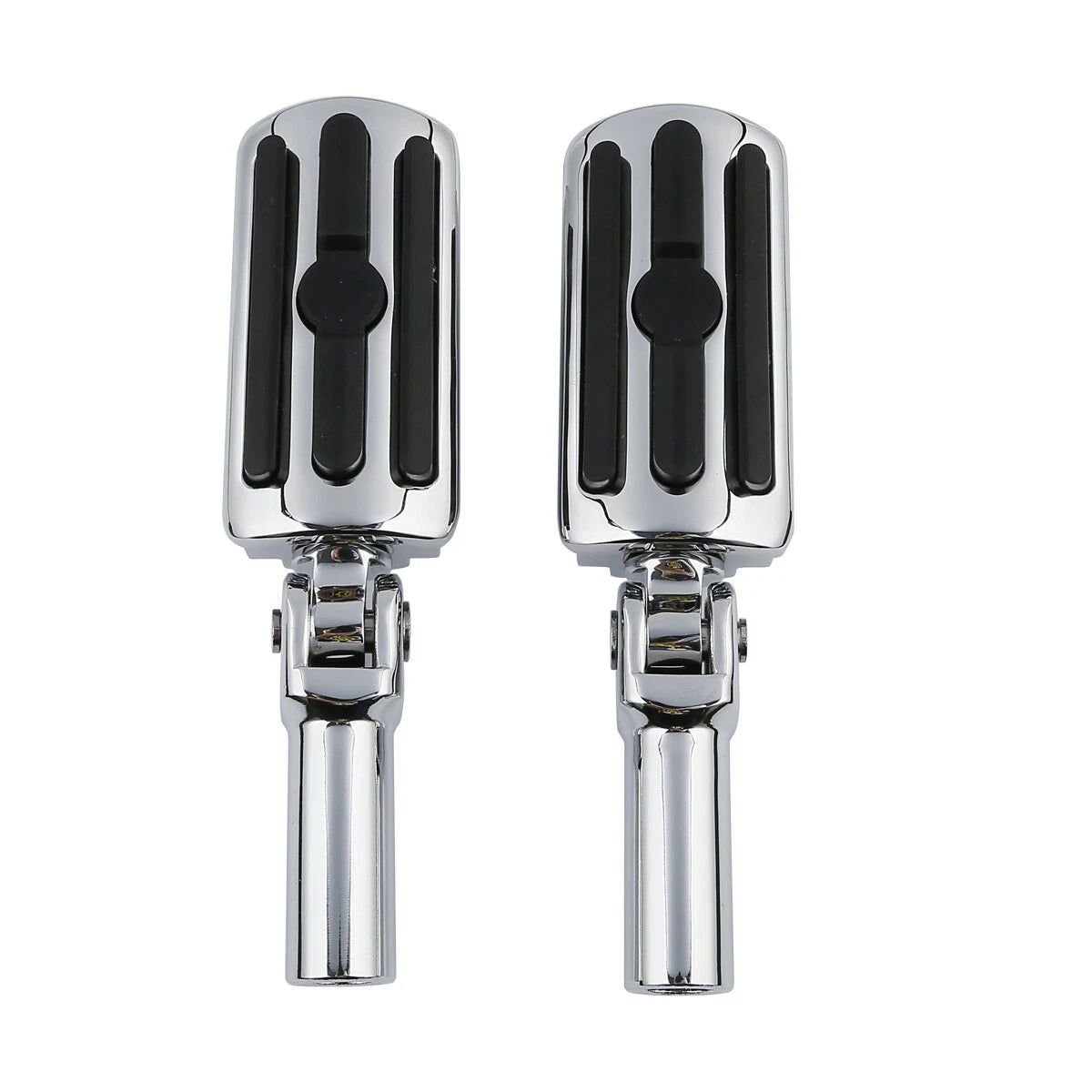 Pair Chrome Passenger Foot Pegs for Harley Softail Slim (2012-2017)