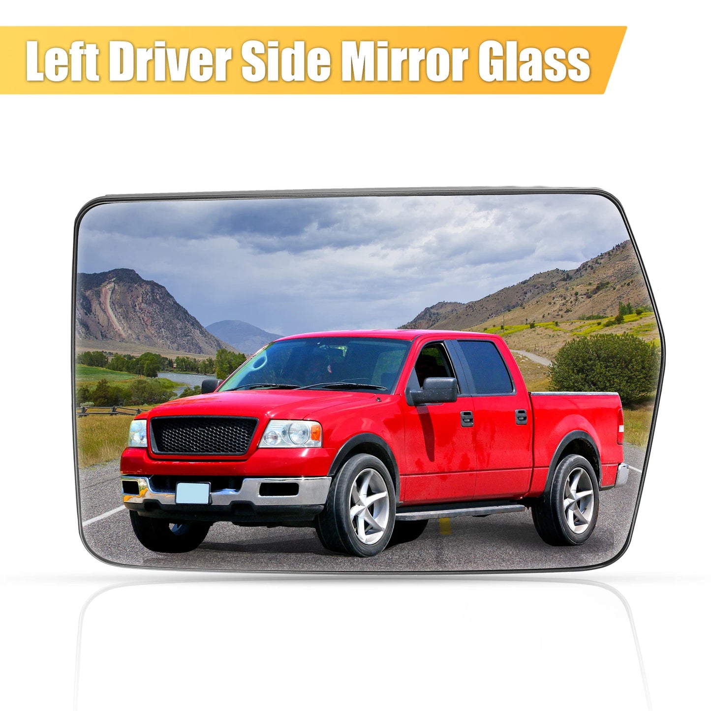 Heated Driver Left Side Mirror Glass for Ford F-150 (2015-2023)