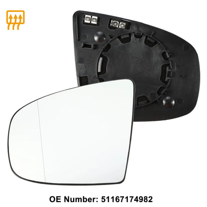 Left Mirror Glass Replacement with Backing Plate for BMW X6 (2008-2014)
Left Mirror Glass Replacement with Backing Plate for BMW X5 (2008-2014)