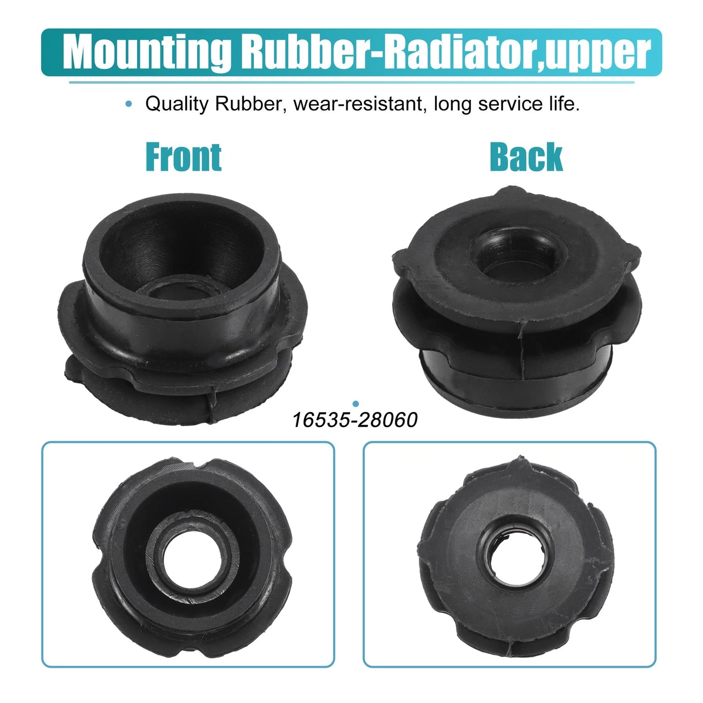 2 x Lower Radiator Mount Insulators for Toyota Avalon (2013-2018)
