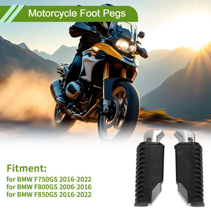 Foot Pegs / 1 pair / Rubber Black for BMW F750GS (2016–2022)