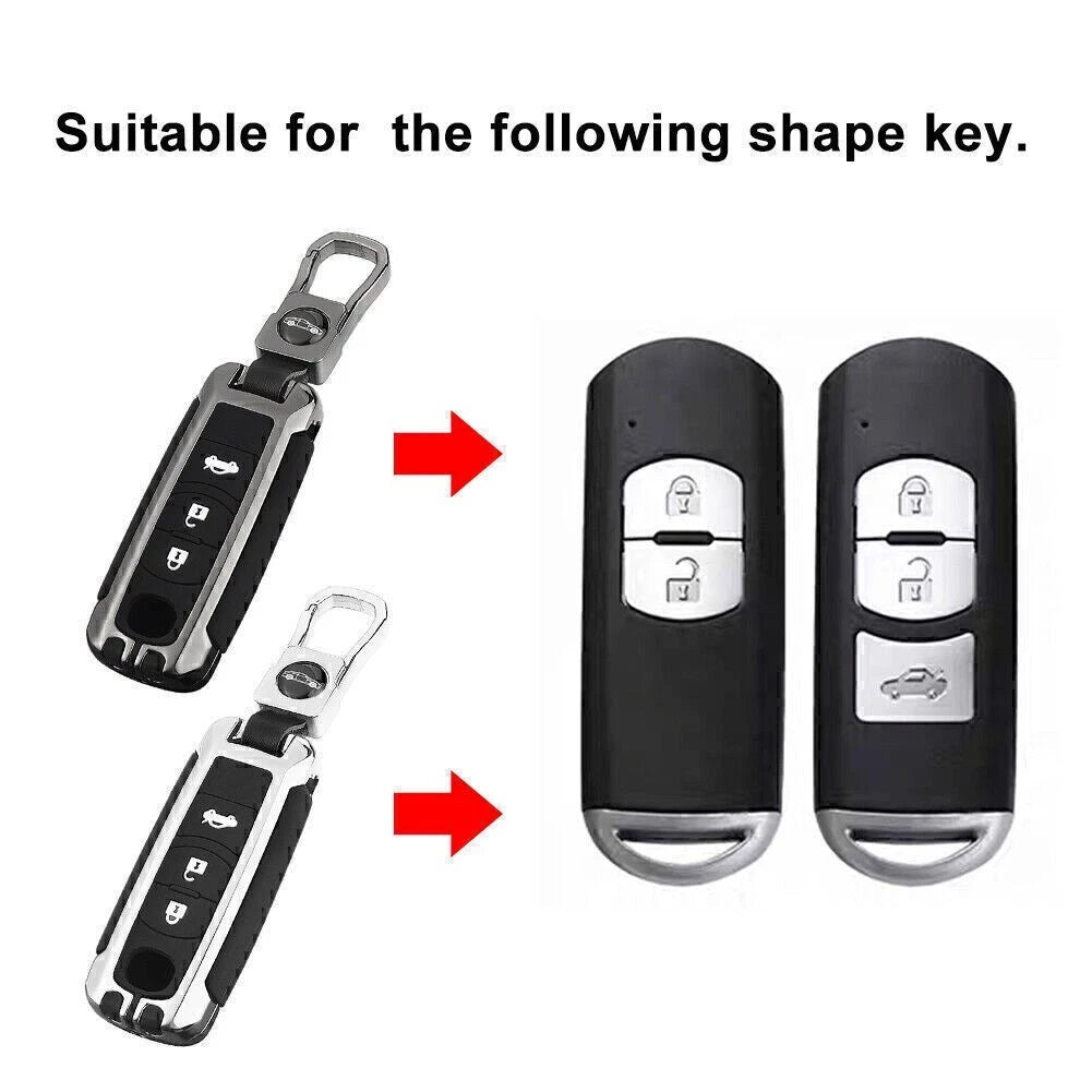 Sealed Key Fob Case Cover for Mazda 3 6 CX-5 CX-30 X-9 (No Year Specified)