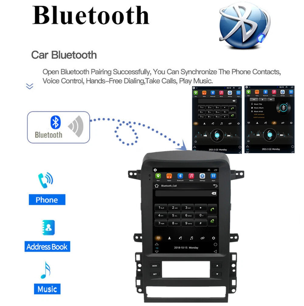 9.7" Carplay Stereo Radio GPS Nav Head Unit for 2006-2010 Chevrolet Captiva
