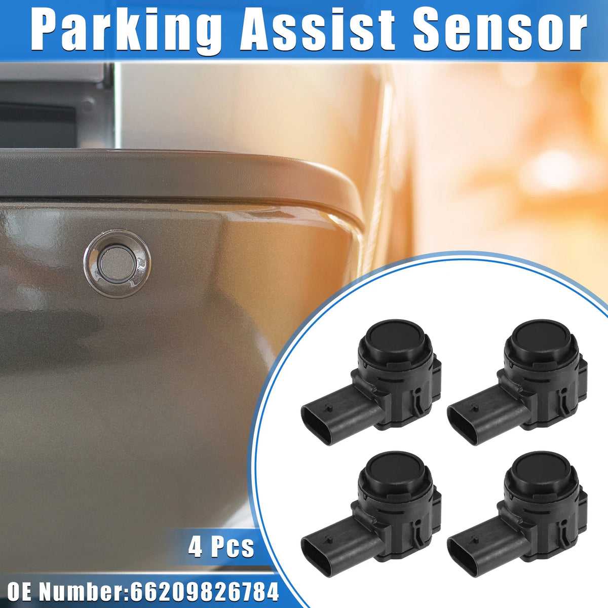 4 Pcs Rear Bumper Parking Assist Sensors for BMW 330i (2006-2013)