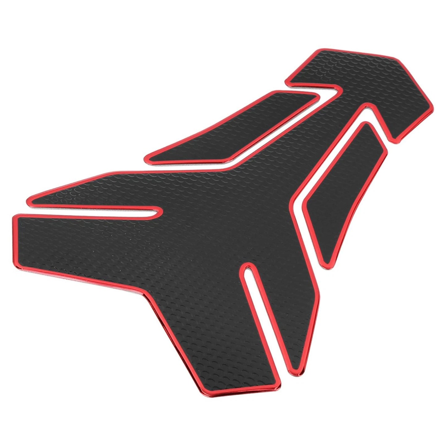 Fuel Tank Protector PVC Rubber Pad Emblem Badge Sticker Red for Motorcycle