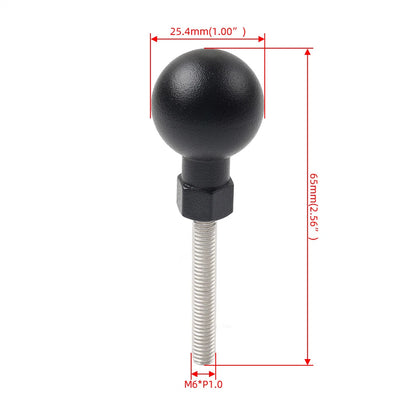 Universal Motorcycle Ball Head Base GPS Phone Holder Bracket for M6x50mm