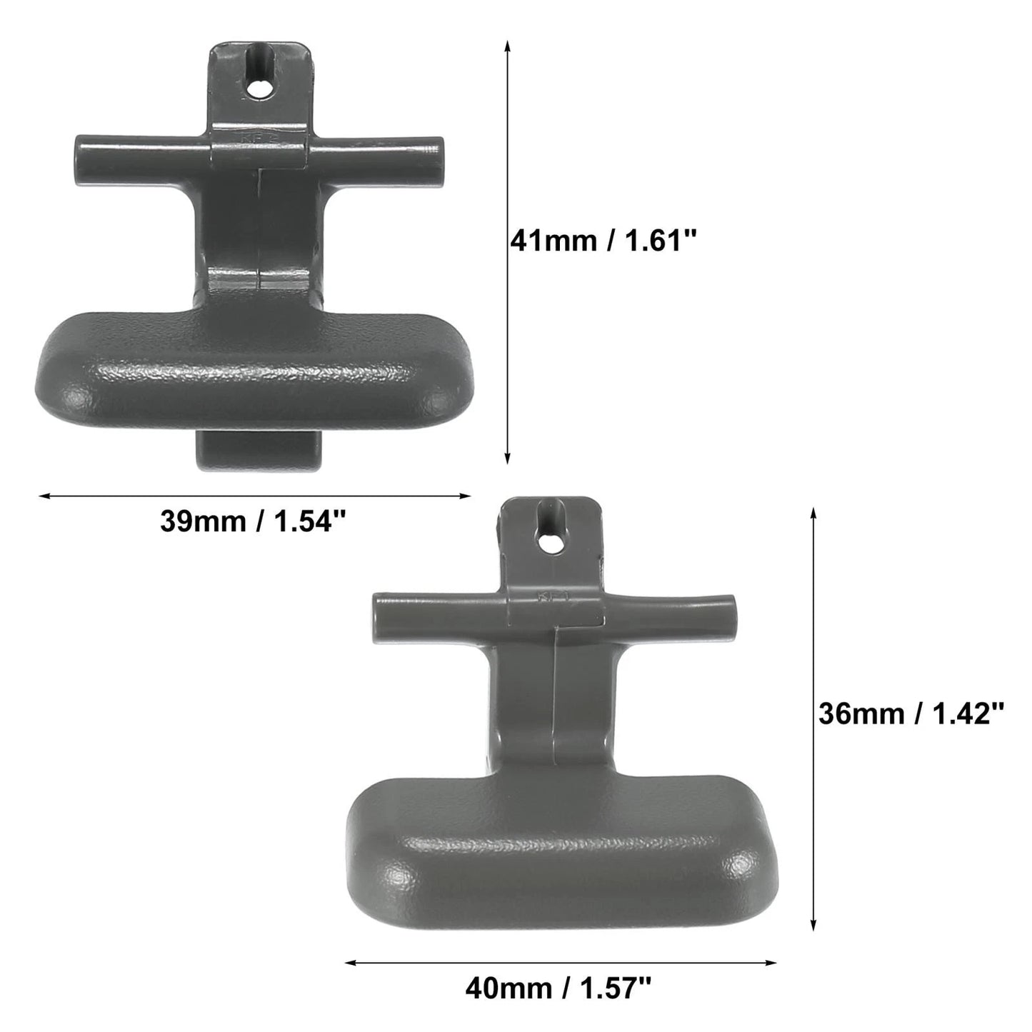 Armrest Latch Clip for Hyundai Sonata 2009-2010 (2 x) Grey