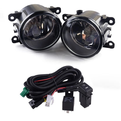 Clear Lens Fog Light Lamps + Wiring + Switch for Suzuki SX4 Grand Vitara (2007-2014)