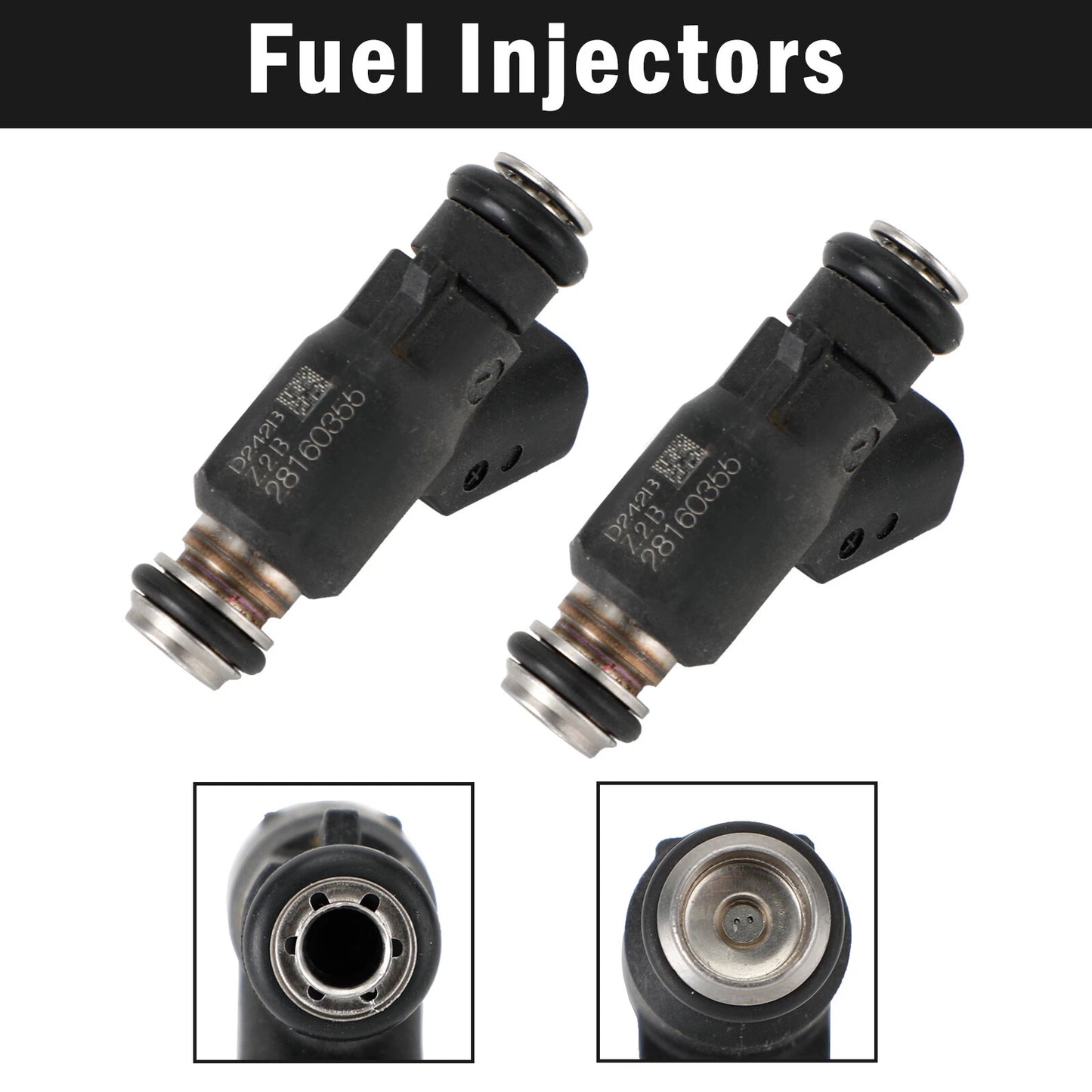 2 x Fuel Injectors for HiSun EFI UTV550, MSU500, HS500, Cowboy (2010-2023)
