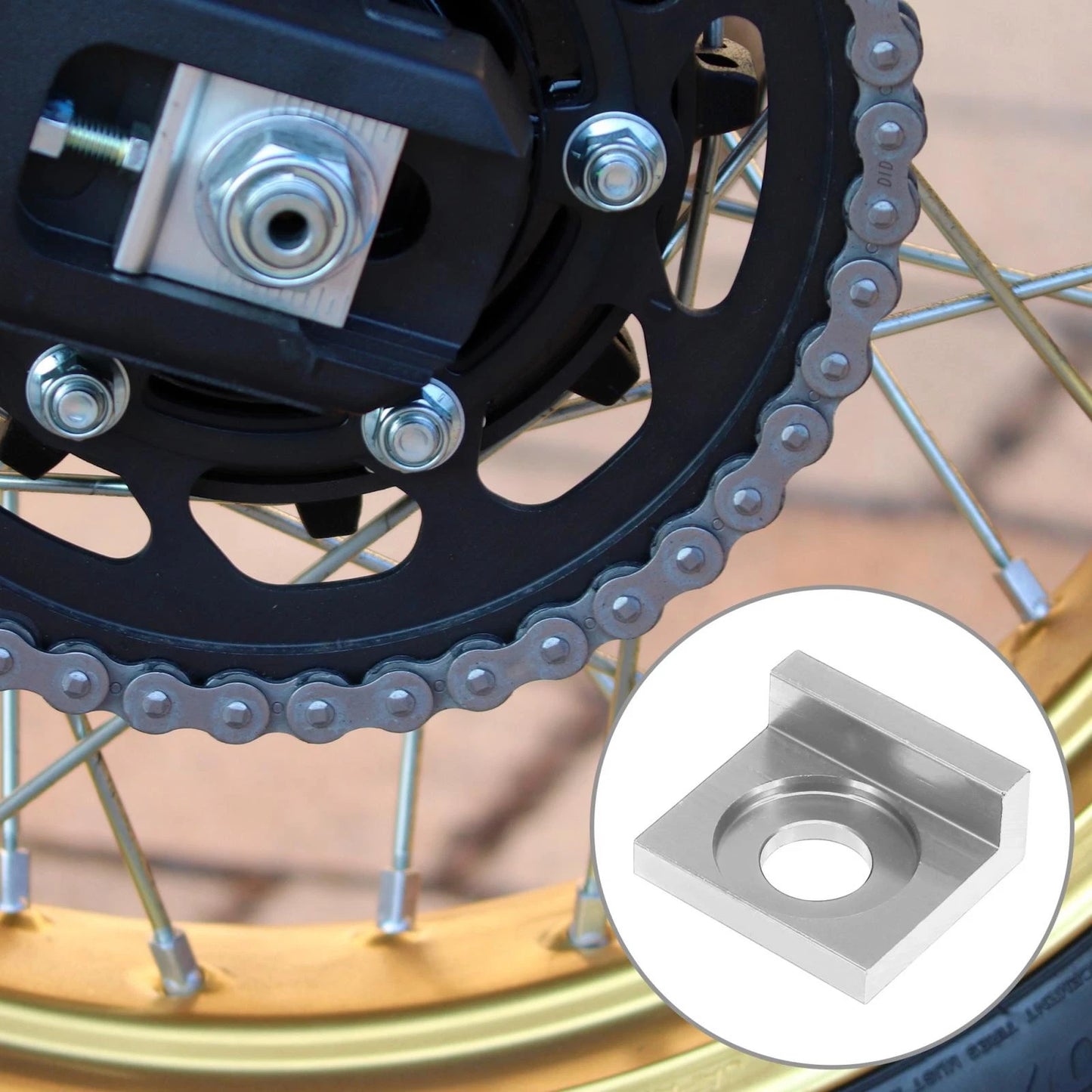 Chain Adjuster Block Tensioner 2 x 15mm for Motorcycle