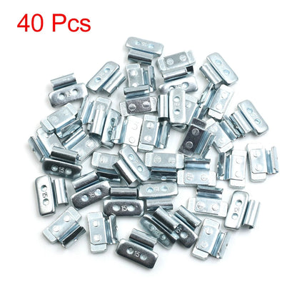 15g Clip-on Tyre Wheel Balance Weights 28 x 21mm 40pcs for Motorcycle Car