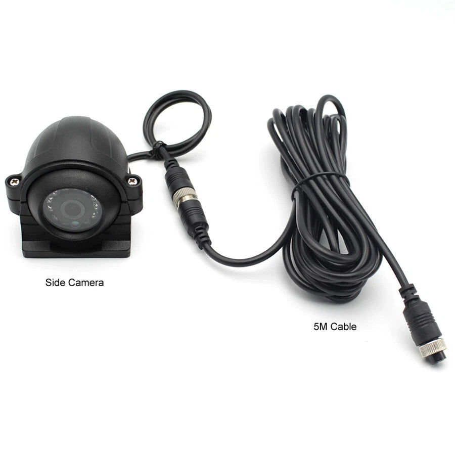 DVR Video Recorder & 7" Monitor with CCD Front Rear Camera for Truck Van Bus Car