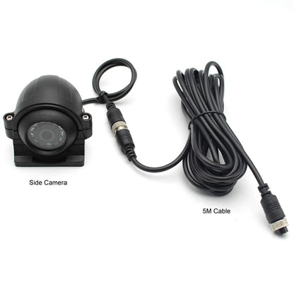 DVR Video Recorder & 7" Monitor with CCD Front Rear Camera for Truck Van Bus Car