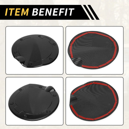 Carbon Fiber Fuel Tank Oil Gas Cap Cover Trim for Toyota Tundra (2022-2024)