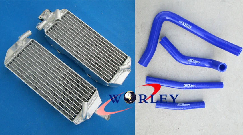 Aluminum Radiator + Black Hose for Suzuki RM 250 (1996-1998)