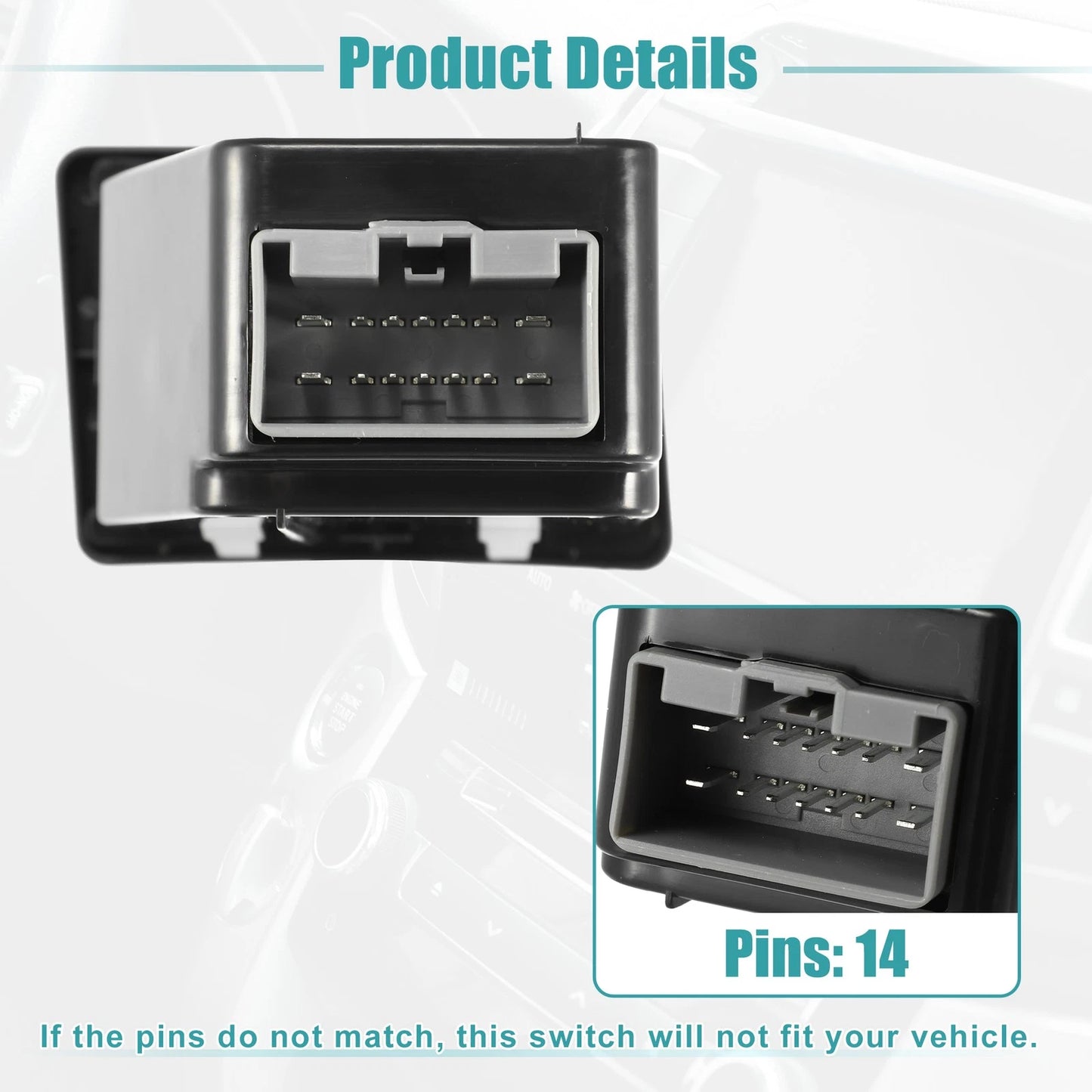 Interior Trailer Brake Controller Module for Ford F-150 (2015-2019) Black