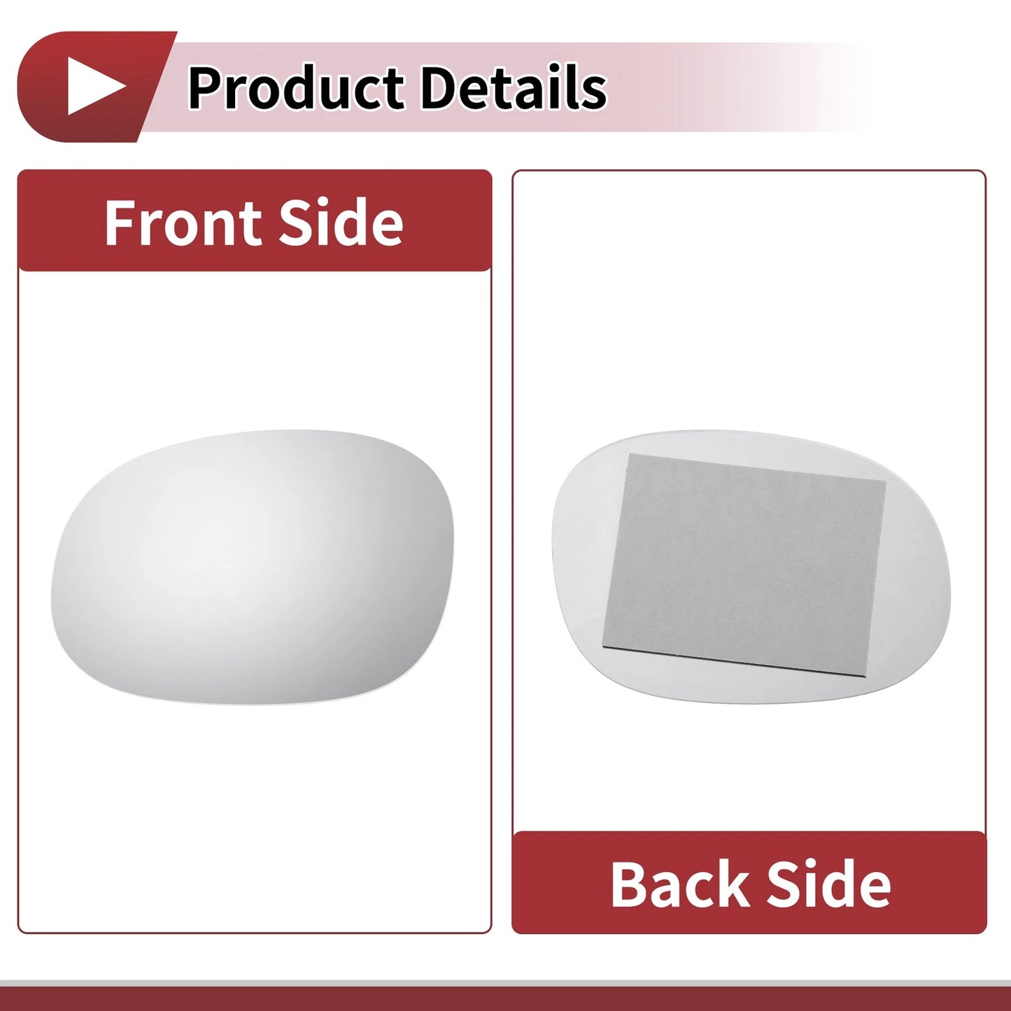 Right Side Wing Mirror Glass for Citroen C3 (2002-2010)