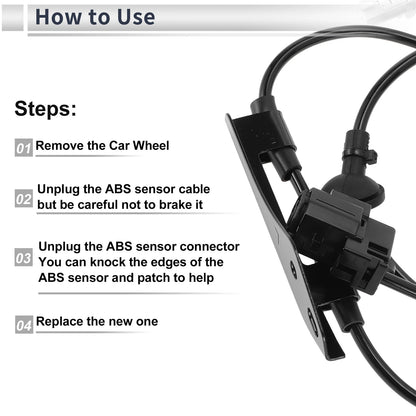 ABS Wheel Speed Sensor for Toyota Prius (2010-2011) - 1 x Rear Left Sensor
