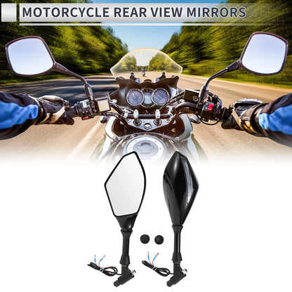 Rear View Mirrors / 1 set / Mirrors Black Iron Plastic for M10 Motorcycle