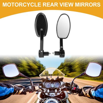 M8 Rear View Mirrors 1 set Handlebar Mirrors Black Aluminum for M8 Motorcycle