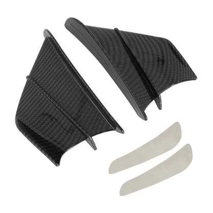 Winglet Wind Fin Aerodynamic Kit Spoiler Trim Cover for Motorcycle