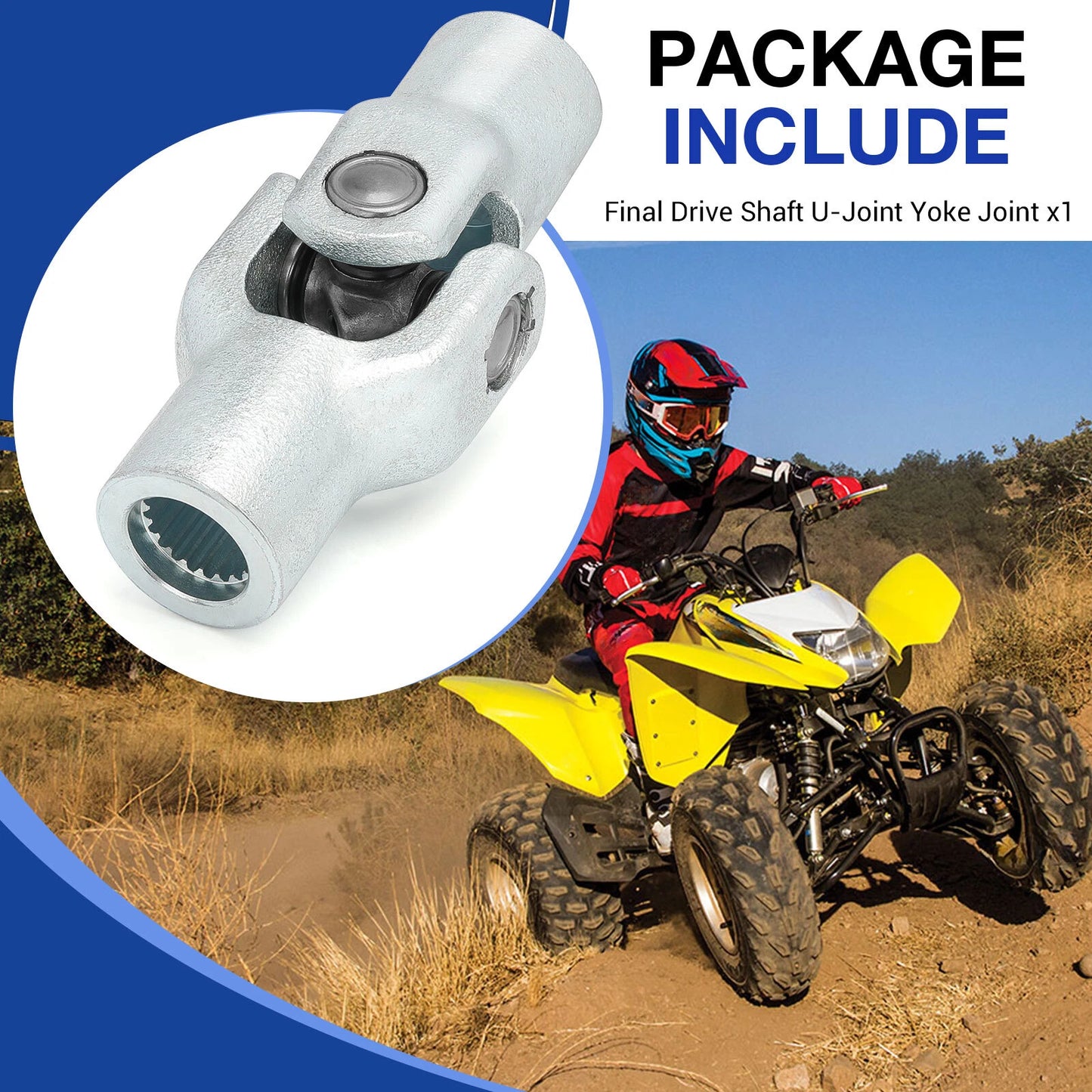 Final Drive Shaft U-Joint Yoke Joint for Honda Rubicon Foreman 500 (2000–2011)