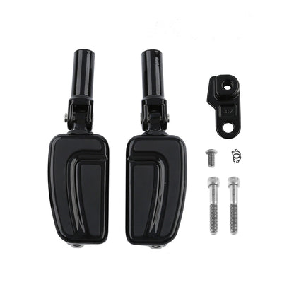 Rear Footpegs Mount for Harley Softail Slim FLSS (2012-2017) Black