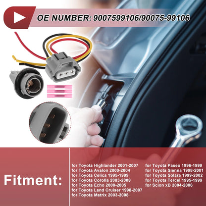 Front Turn Signal Light Socket Wiring for Toyota Highlander (2001-2007)